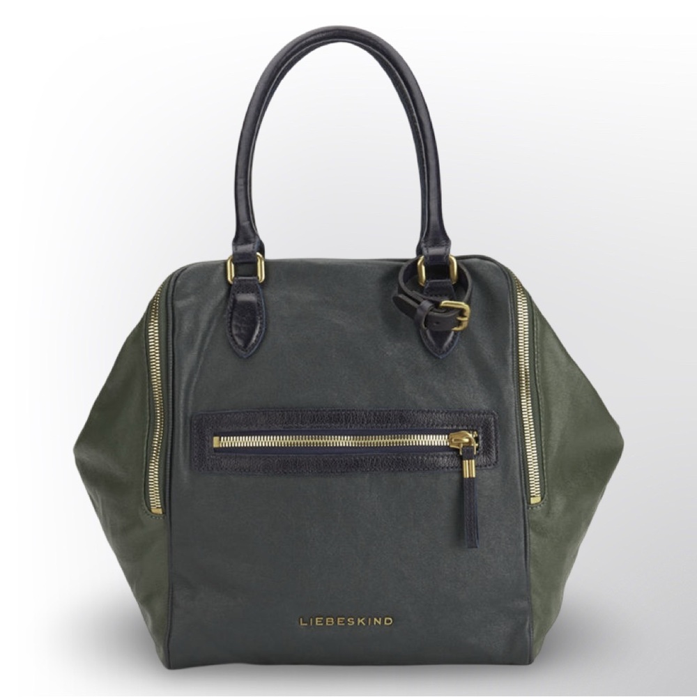 Liebeskind Olive and Black Satchel